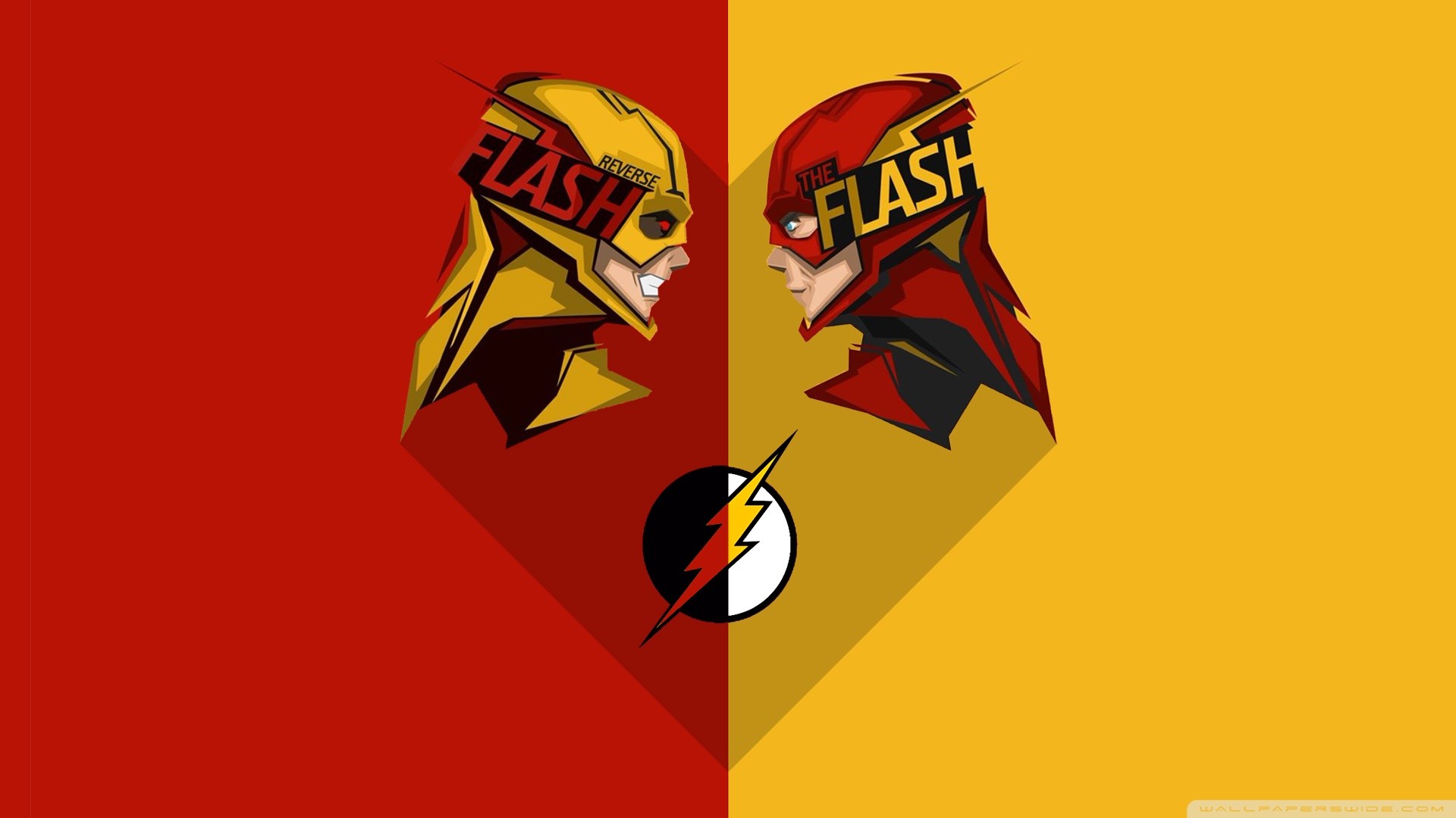 reverse flash wallpaper iphone,yellow,cartoon,illustration,font,graphic design