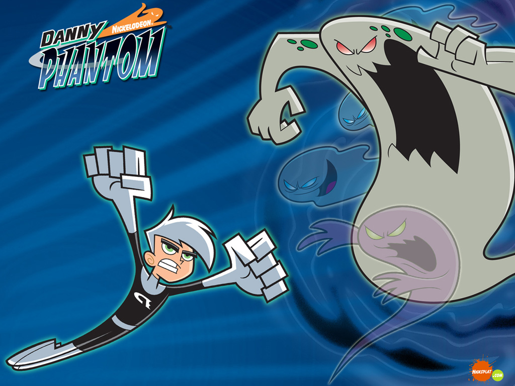 danny phantom wallpaper,karikatur,animierter cartoon,illustration,fiktion,spiele