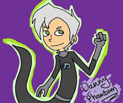 danny phantom wallpaper,cartoon,violet,fictional character,illustration,animated cartoon