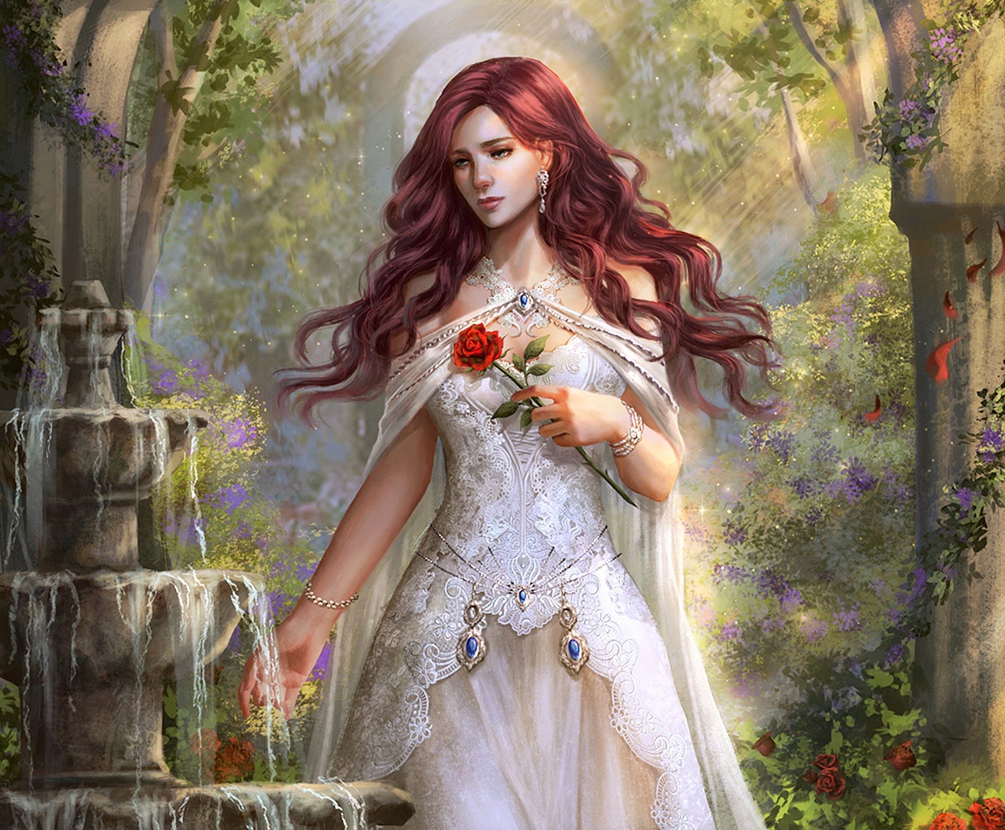 chica gorda fondo de pantalla,cg artwork,belleza,primavera,personaje de ficción,mitología