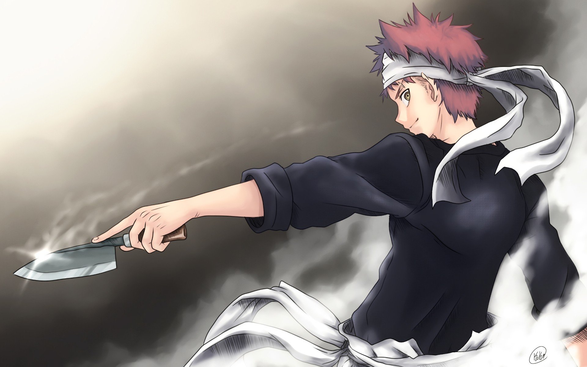 yukihira souma wallpaper,anime,cg artwork,naruto,personaggio fittizio,capelli neri