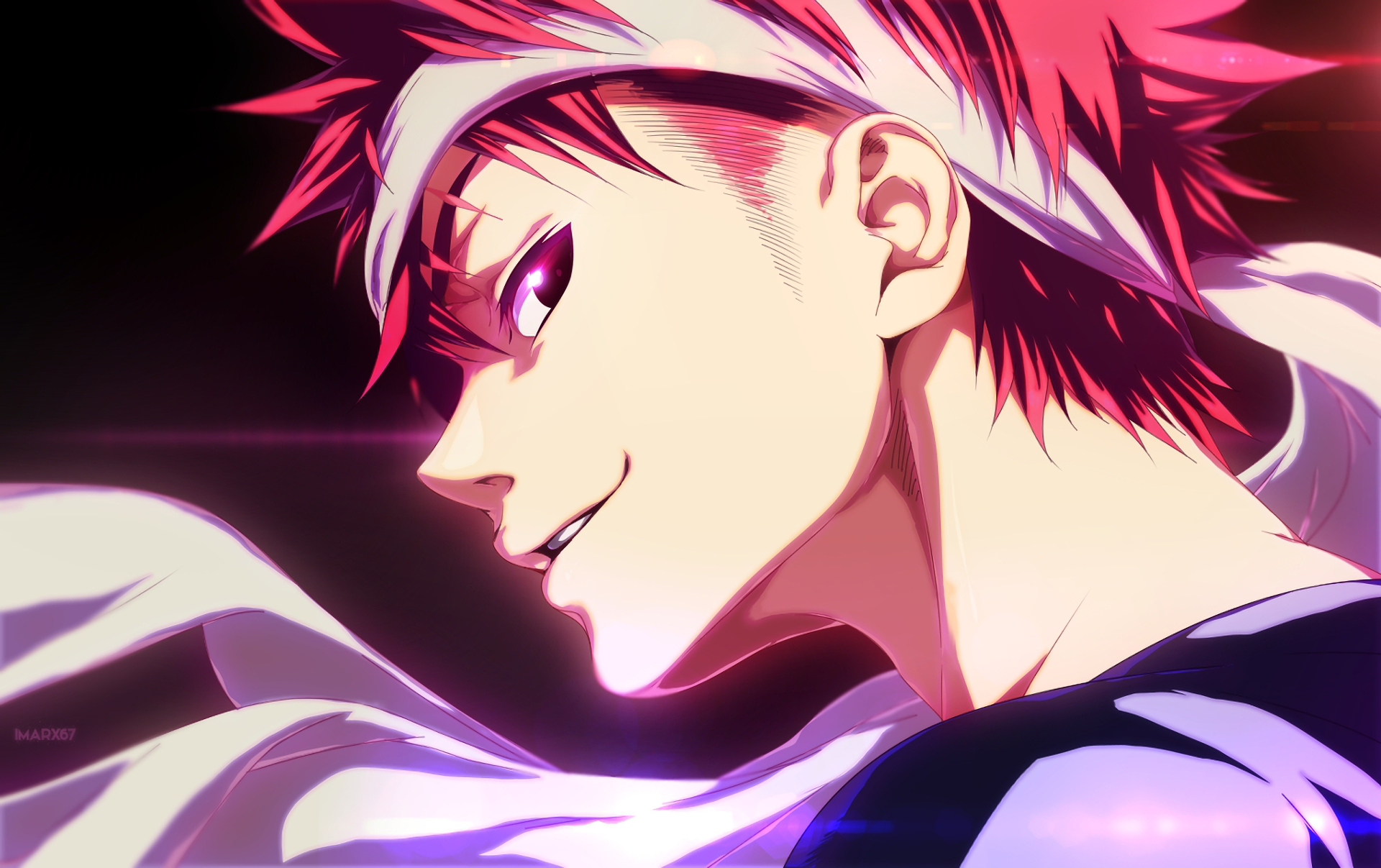 yukihira souma wallpaper,cartone animato,anime,cg artwork,bocca,personaggio fittizio