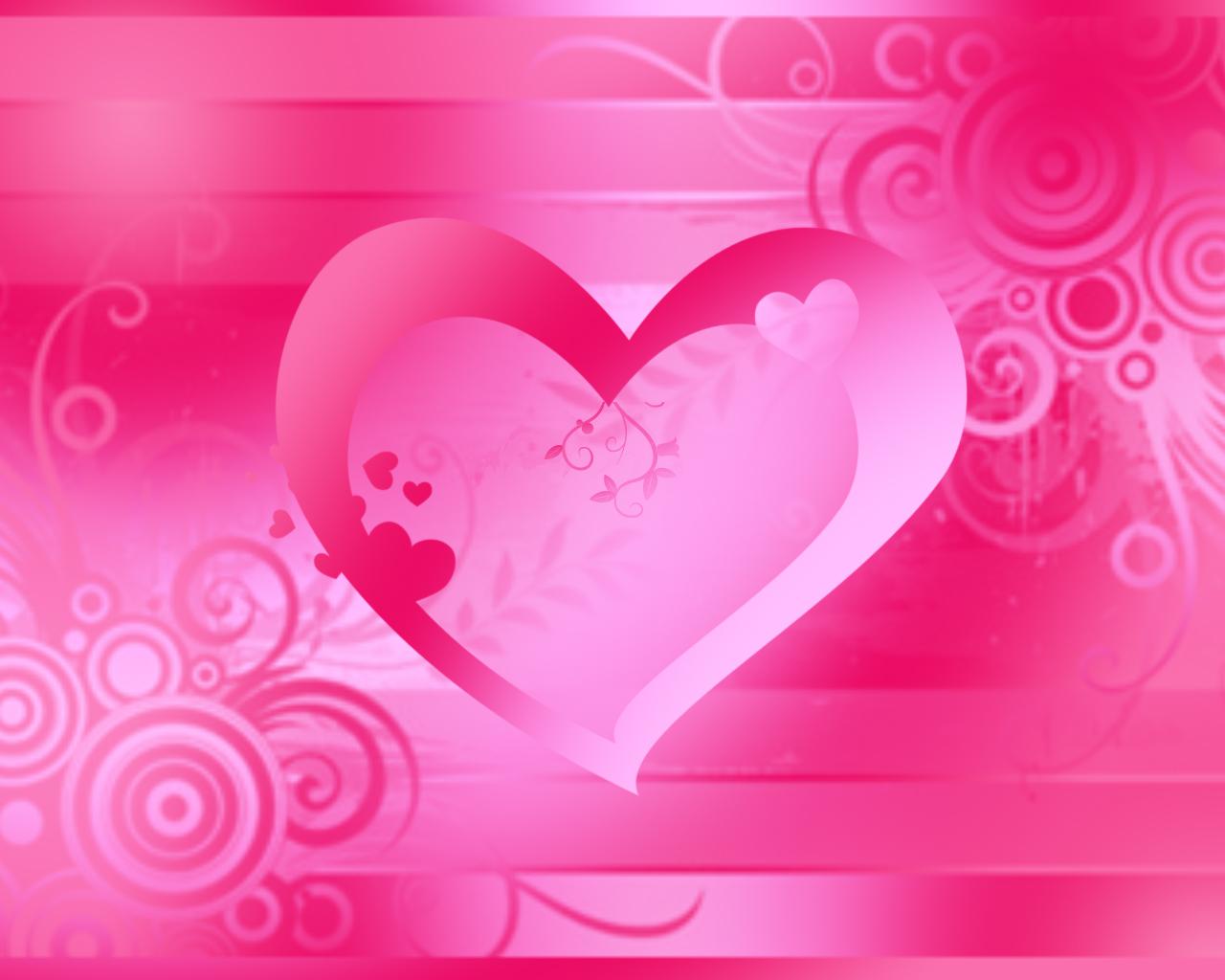 핑크 컬러 꽃 배경 화면,심장,분홍,사랑,빨간,발렌타인 데이