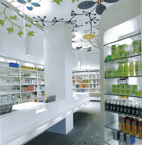 pharmacy wallpaper,shelf,building,ceiling,interior design,product