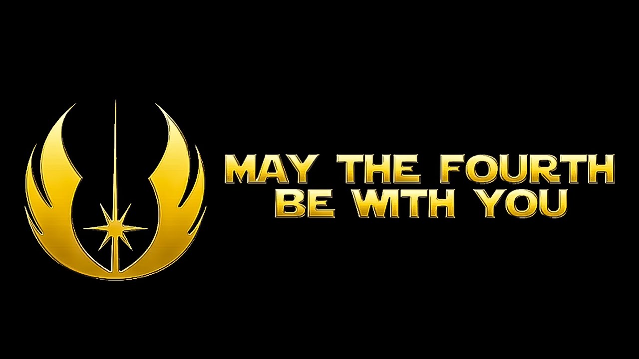 may the force be with you wallpaper,logo,yellow,text,font,graphics