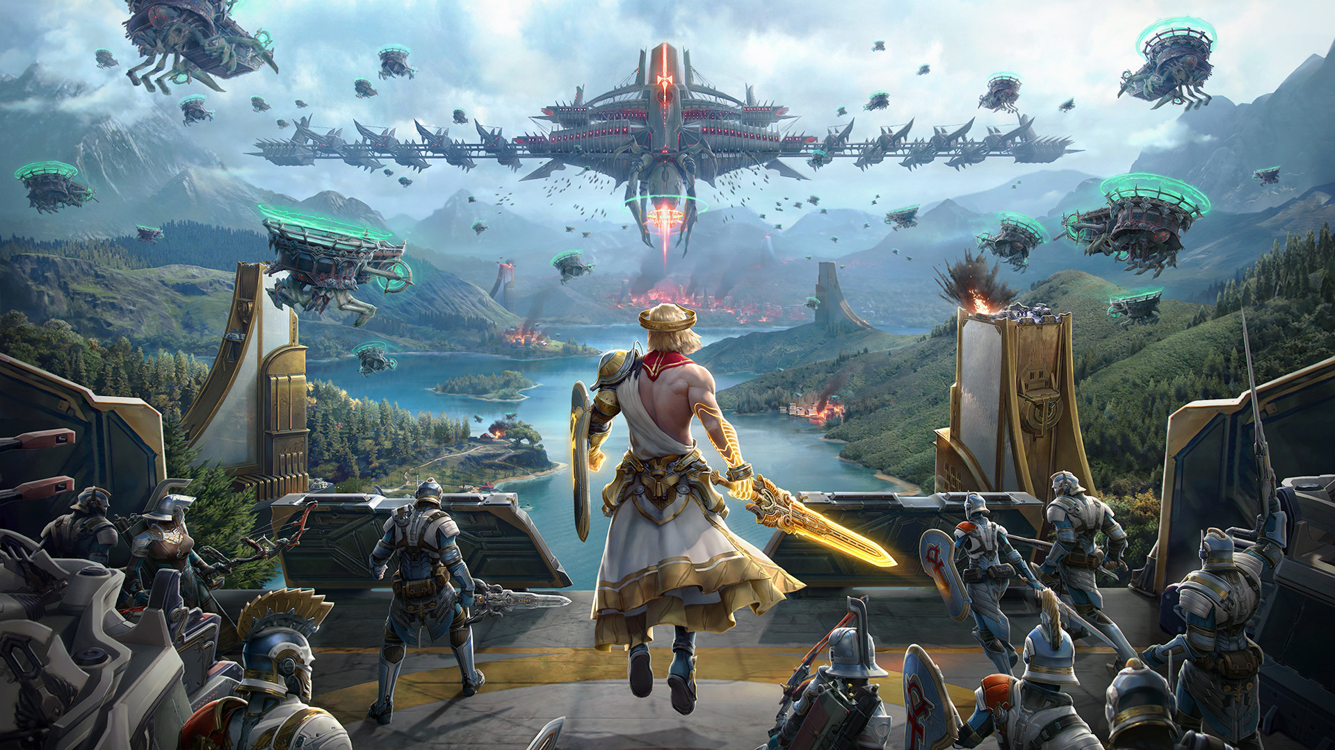 skyforge wallpaper,action adventure game,strategy video game,pc game,games,cg artwork