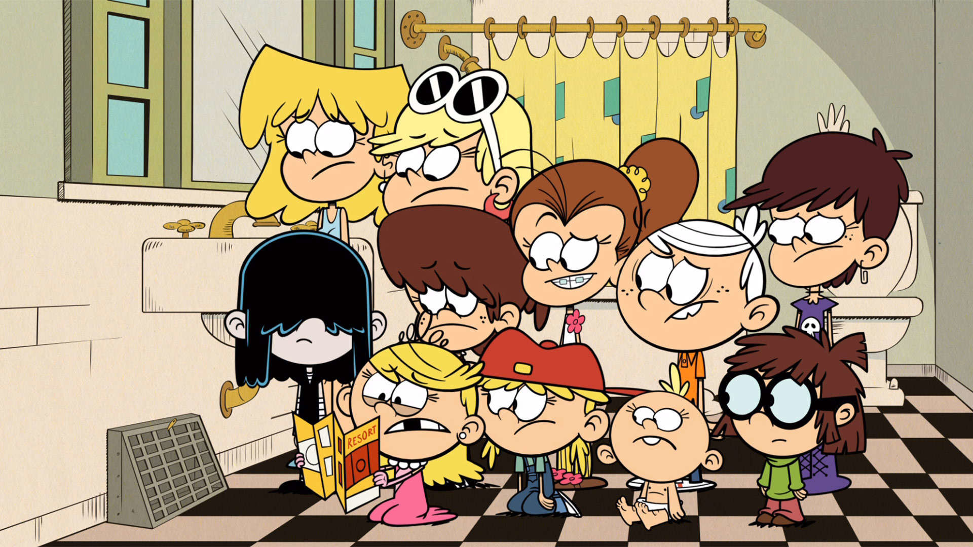 the loud house wallpaper,animated cartoon,cartoon,social group,anime,animation