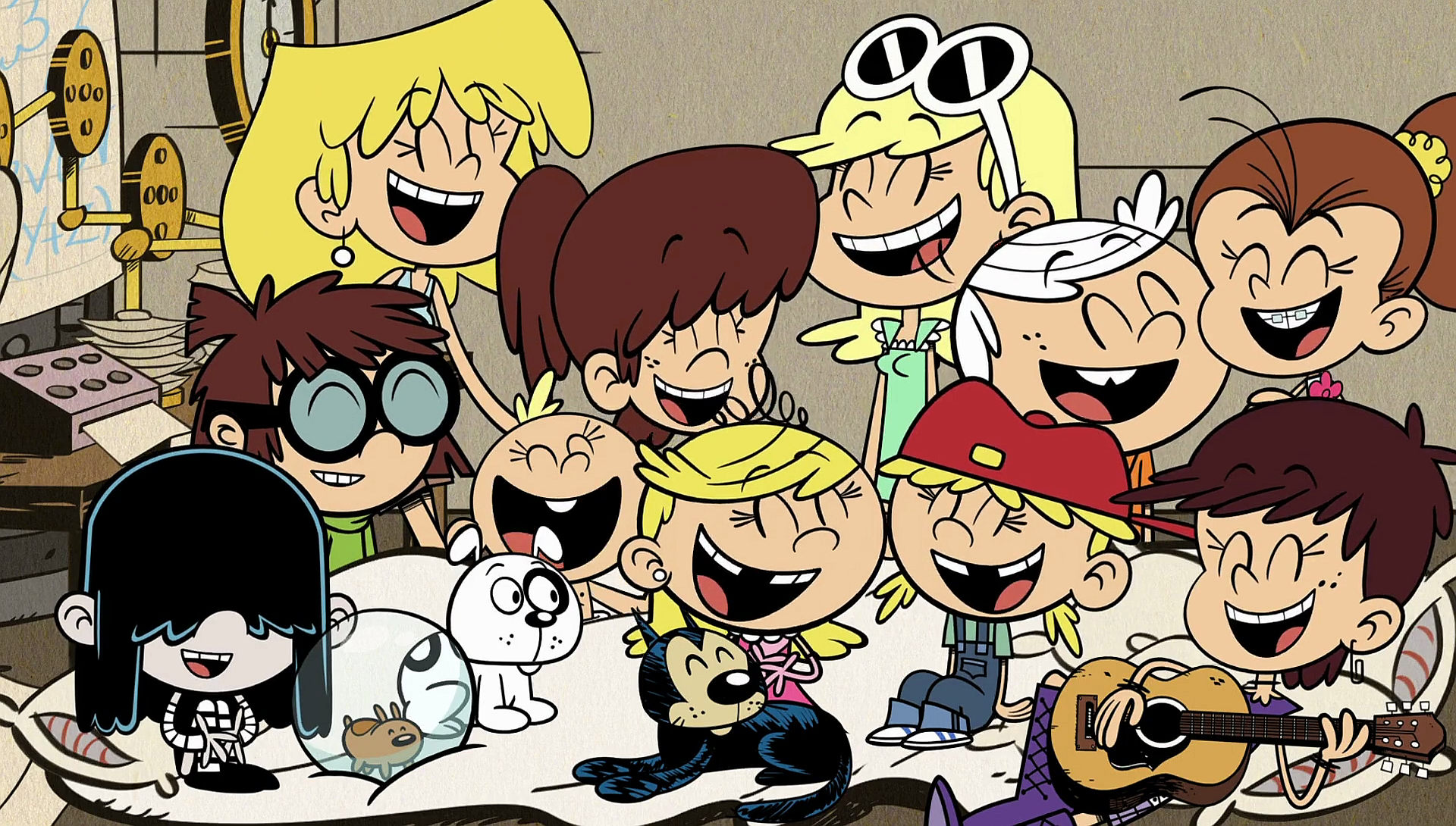 the loud house wallpaper,cartoon,animated cartoon,people,social group,community