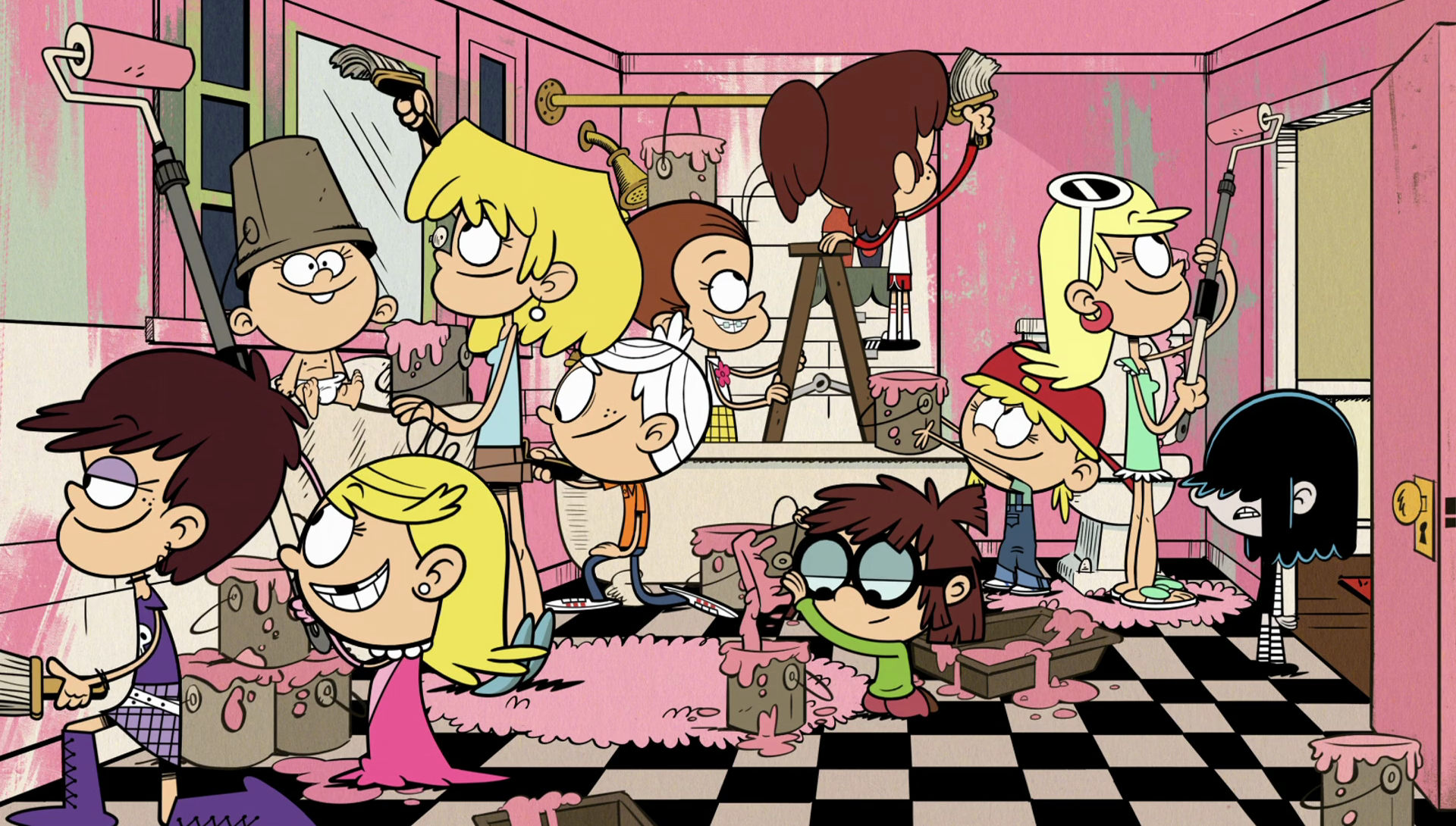 the loud house wallpaper,animated cartoon,cartoon,animation,illustration,fun