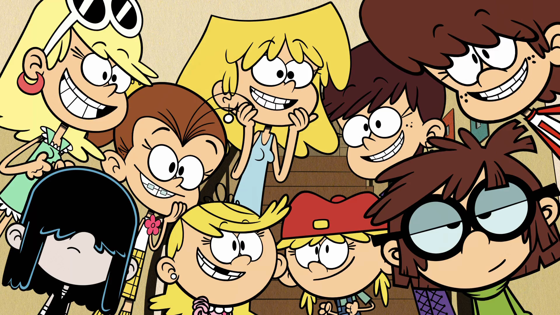 the loud house wallpaper,animated cartoon,cartoon,people,social group,community