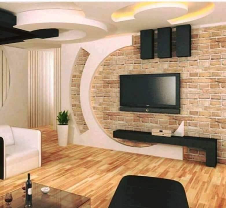 wallpaper designs for tv unit,living room,interior design,room,wall,furniture