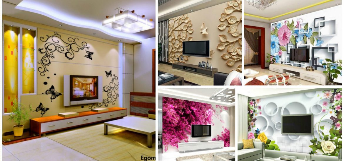wallpaper designs for tv unit,room,living room,interior design,property,wall