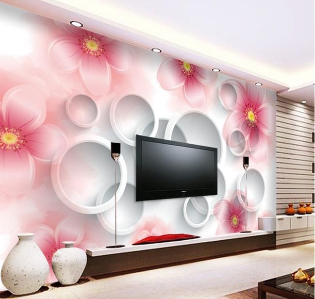 tapetenentwürfe für fernsehgerät,hintergrund,wand,zimmer,rosa,wandgemälde