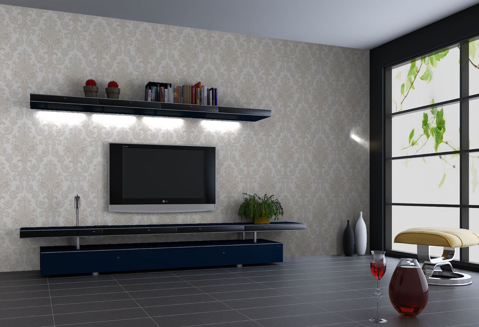 wallpaper designs for tv unit,living room,room,furniture,interior design,wall