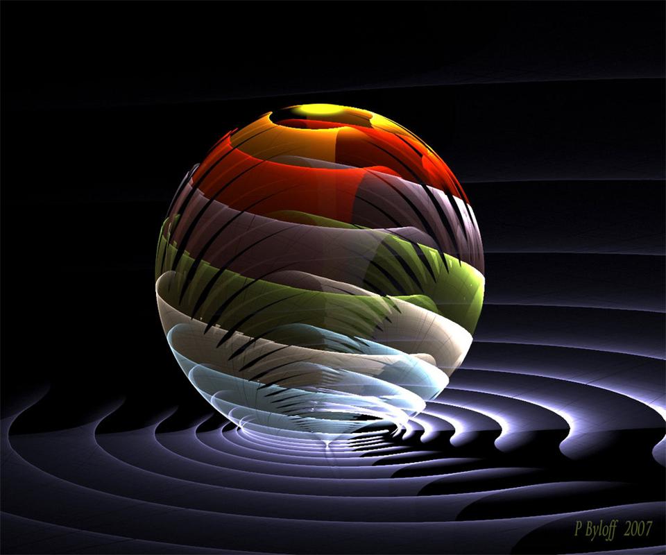 wallpaper untuk tablet,water,fractal art,sphere,animation,world