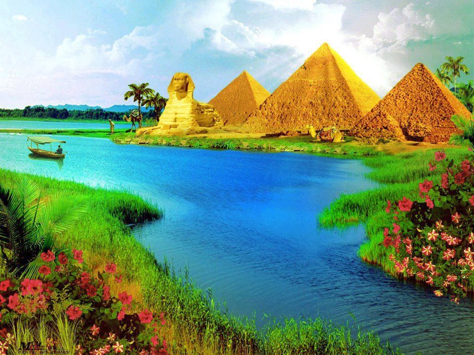 nile wallpaper,natural landscape,nature,sky,landscape,hill