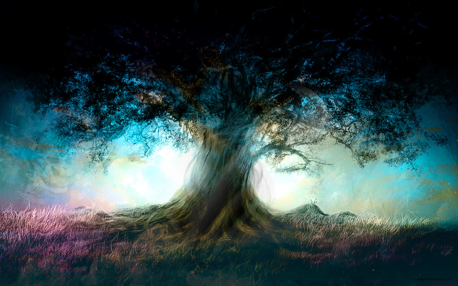 tree of life wallpaper,nature,sky,tree,atmosphere,atmospheric phenomenon