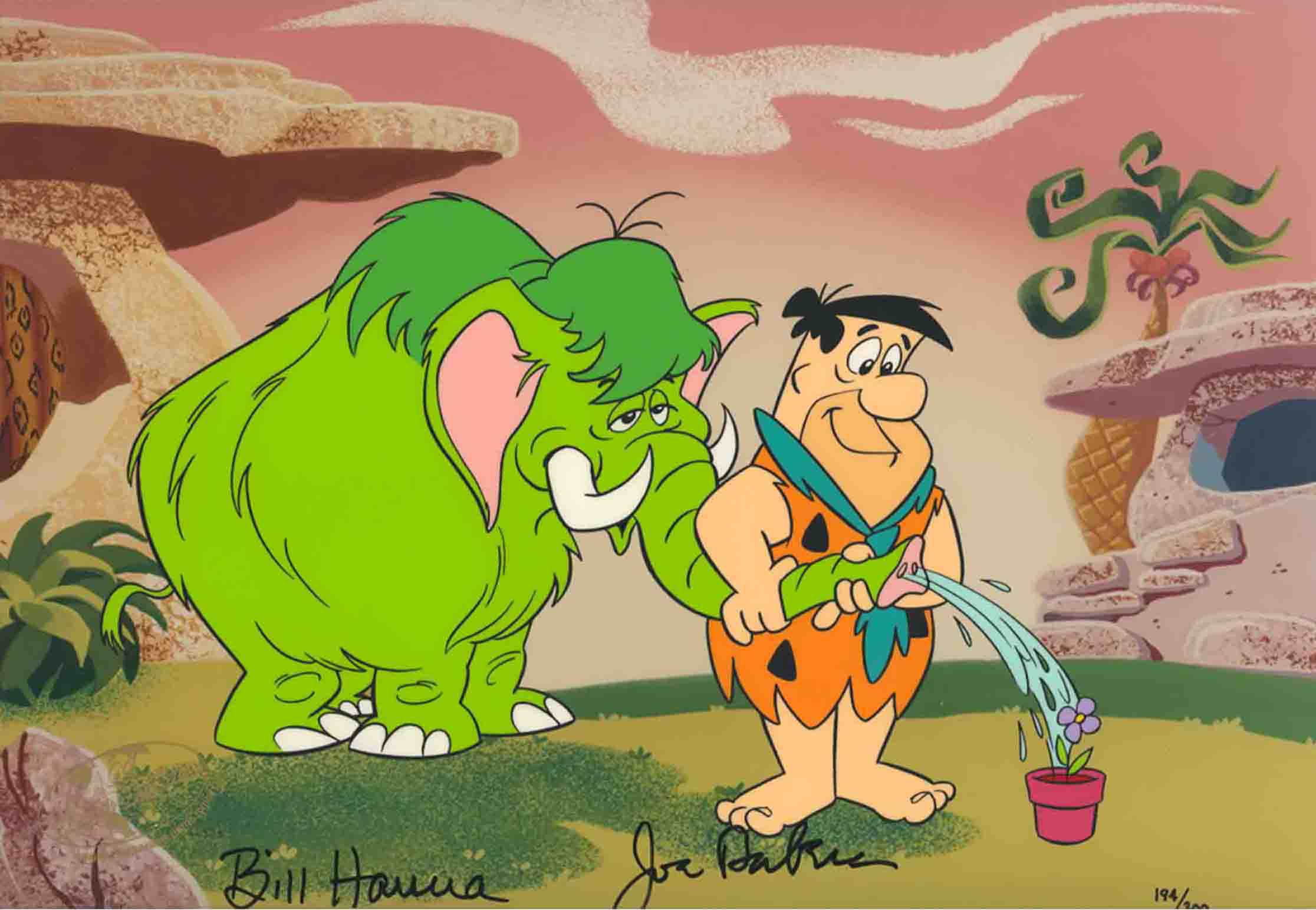 flintstones wallpaper,cartoon,animated cartoon,illustration,animation,art