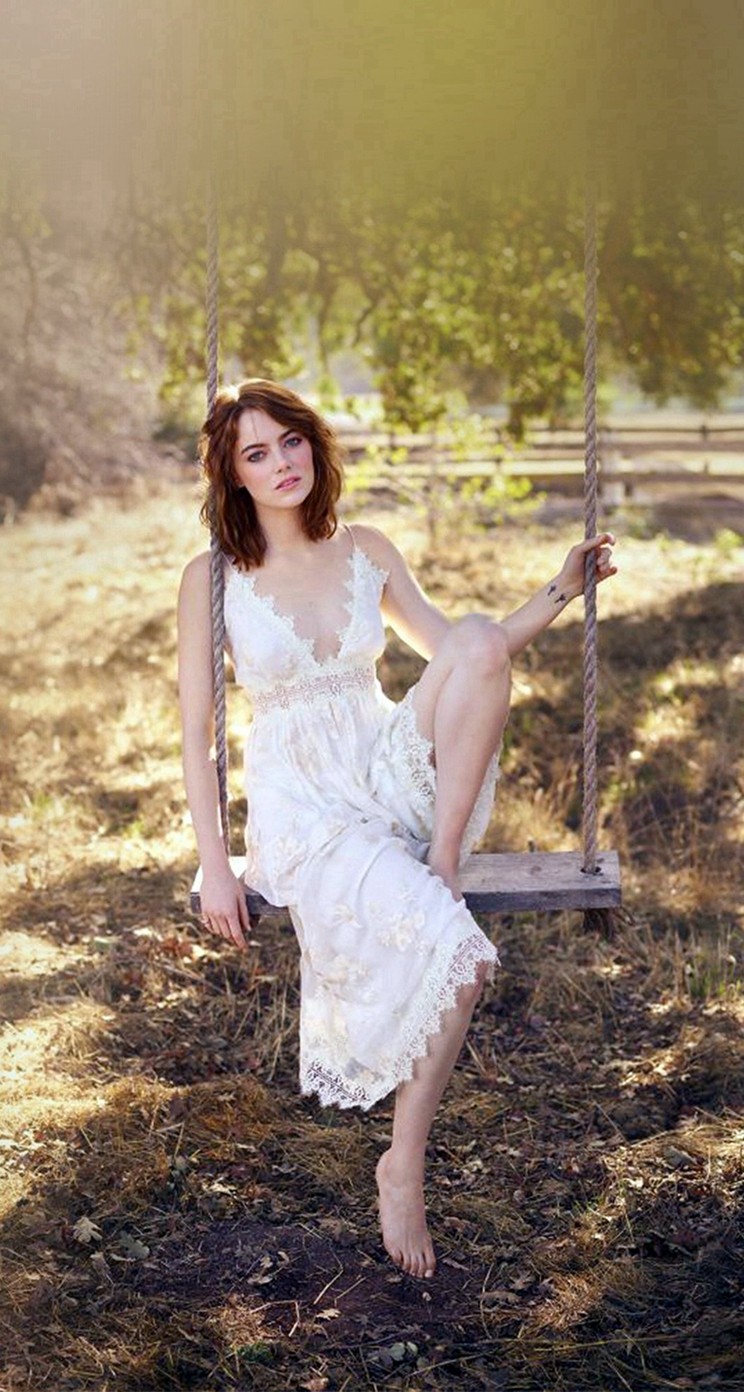 emma stone wallpaper iphone,people in nature,photograph,dress,beauty,photography