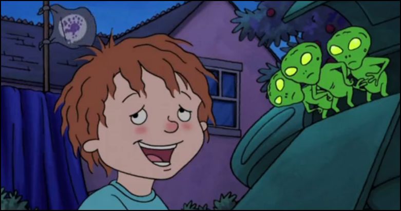 horrid henry wallpaper,cartoon,blue,green,fiction,animated cartoon