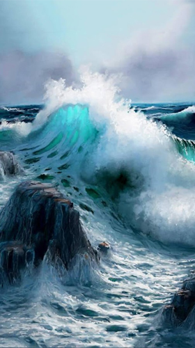 aplicativo de wallpaper,vague,vague de vent,océan,mer,ciel