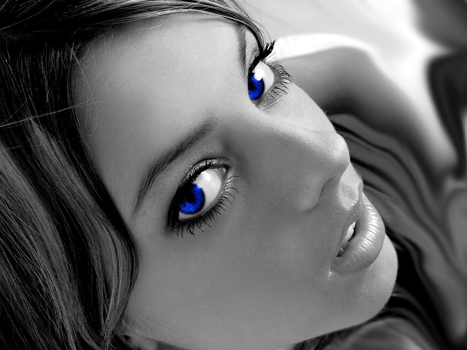 white girl wallpaper,face,blue,hair,eyebrow,nose