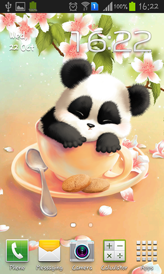 aplicativo de wallpaper,cartoon,panda,animated cartoon,snout,animation
