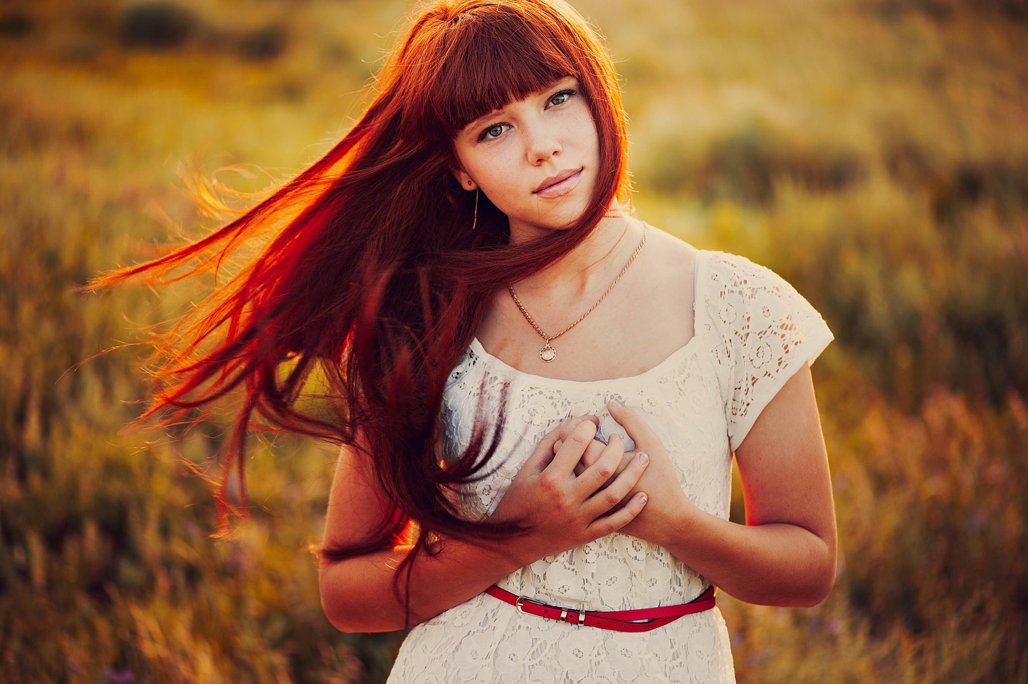 白い女の子の壁紙,ヘア,赤,美しさ,髪型,赤毛