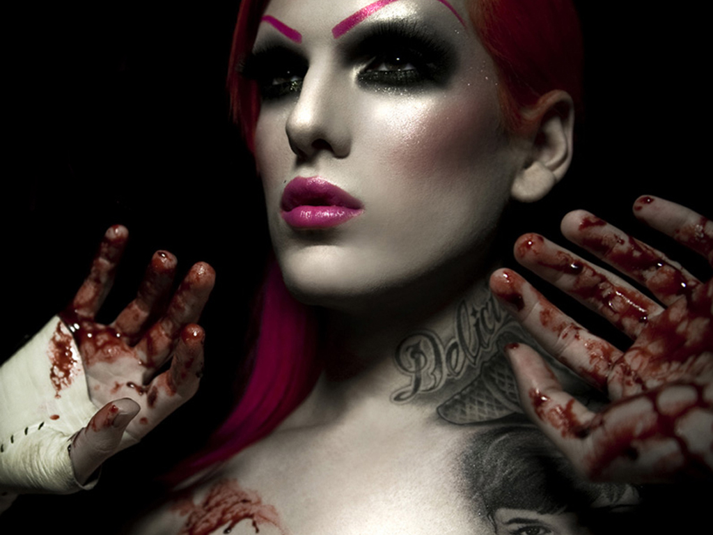 jeffree star wallpaper,bellezza,mano,design,carne,chiodo