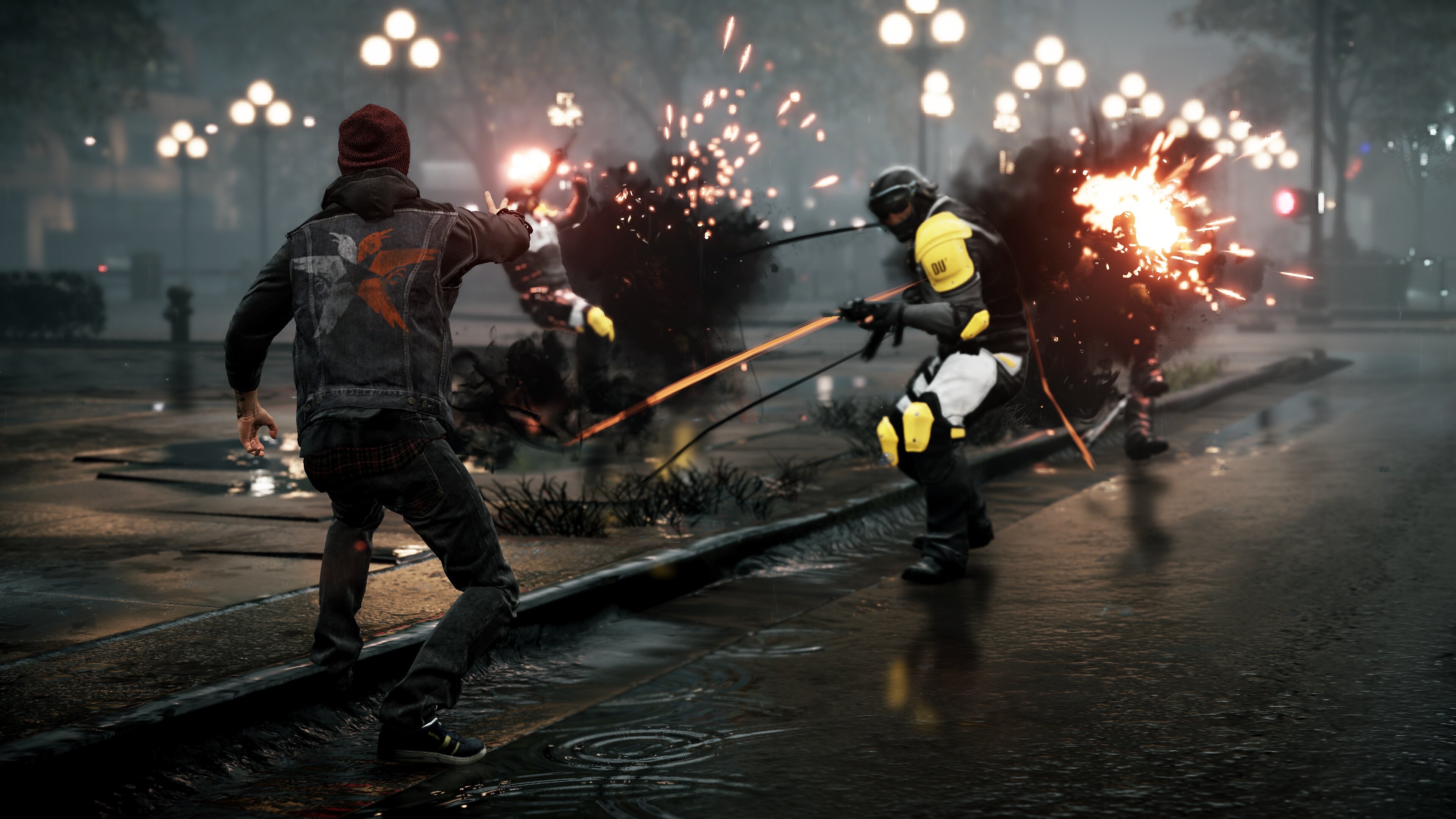 infamous second son wallpaper hd,firefighter,emergency service,event,fire department,emergency