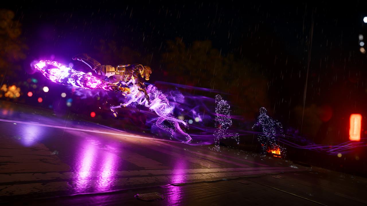 infamous second son wallpaper hd,purple,light,violet,lighting,night