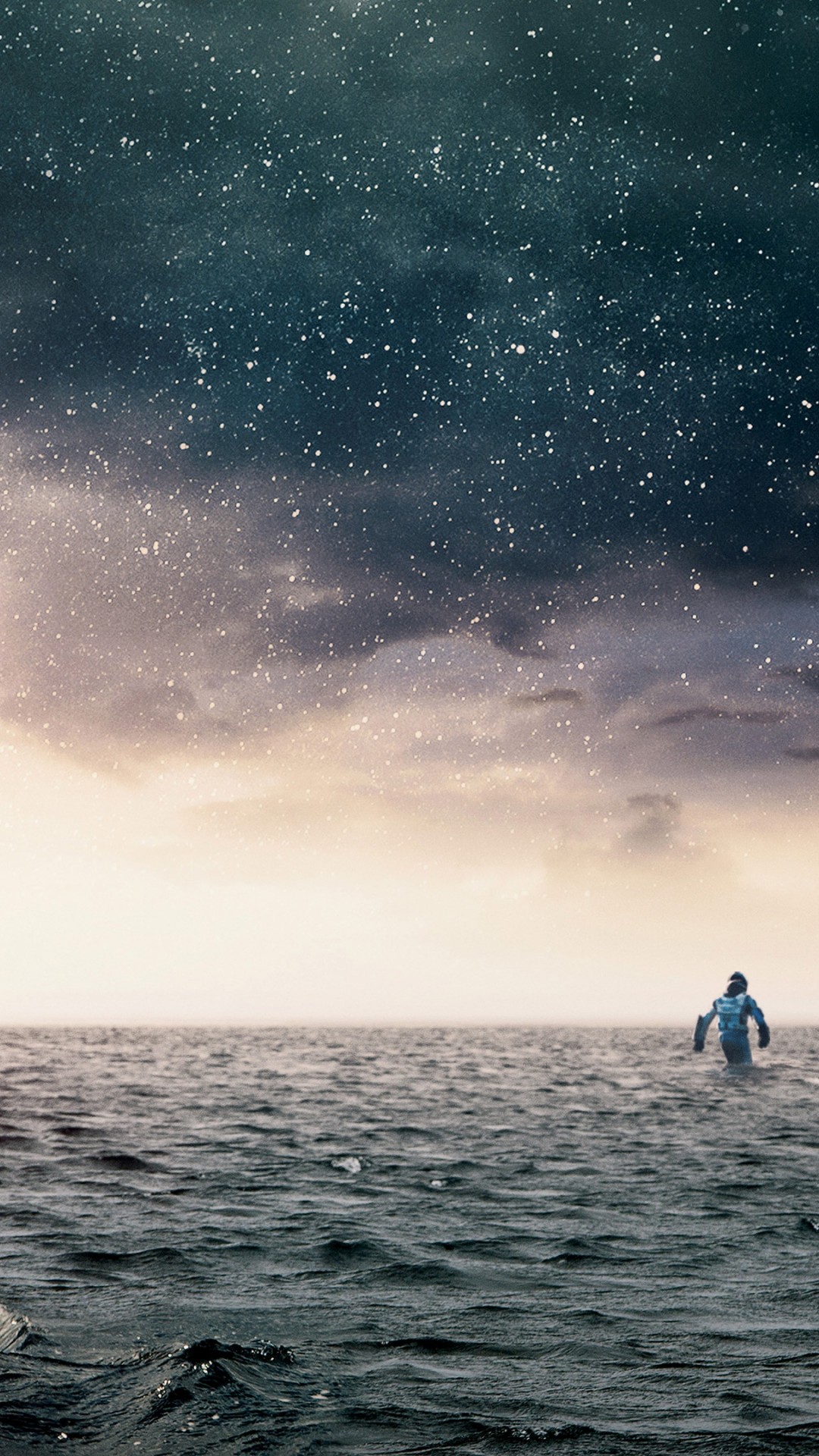 interstellare tapete 4k,himmel,horizont,wasser,meer,welle