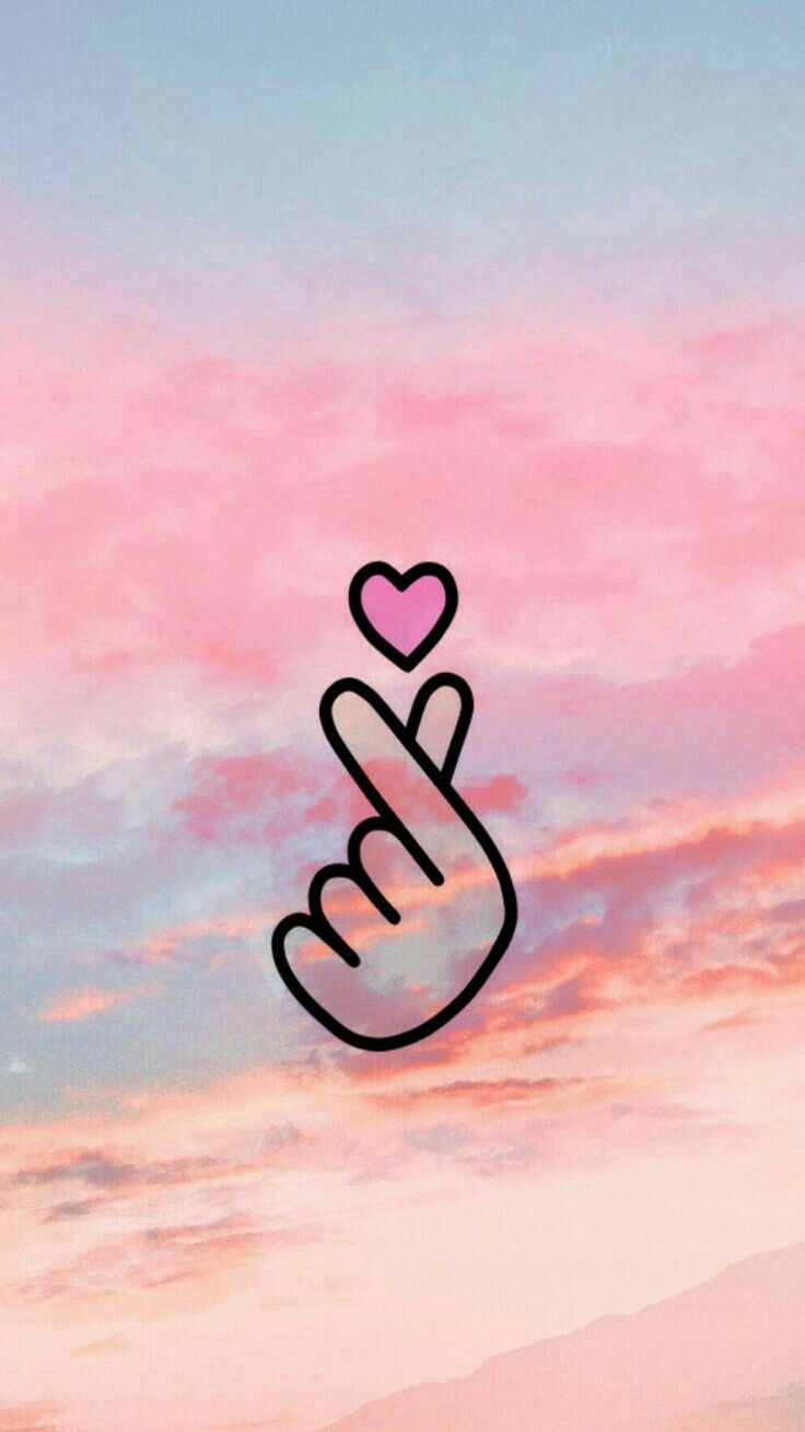 cute pink wallpaper for android,pink,sky,love,heart,font