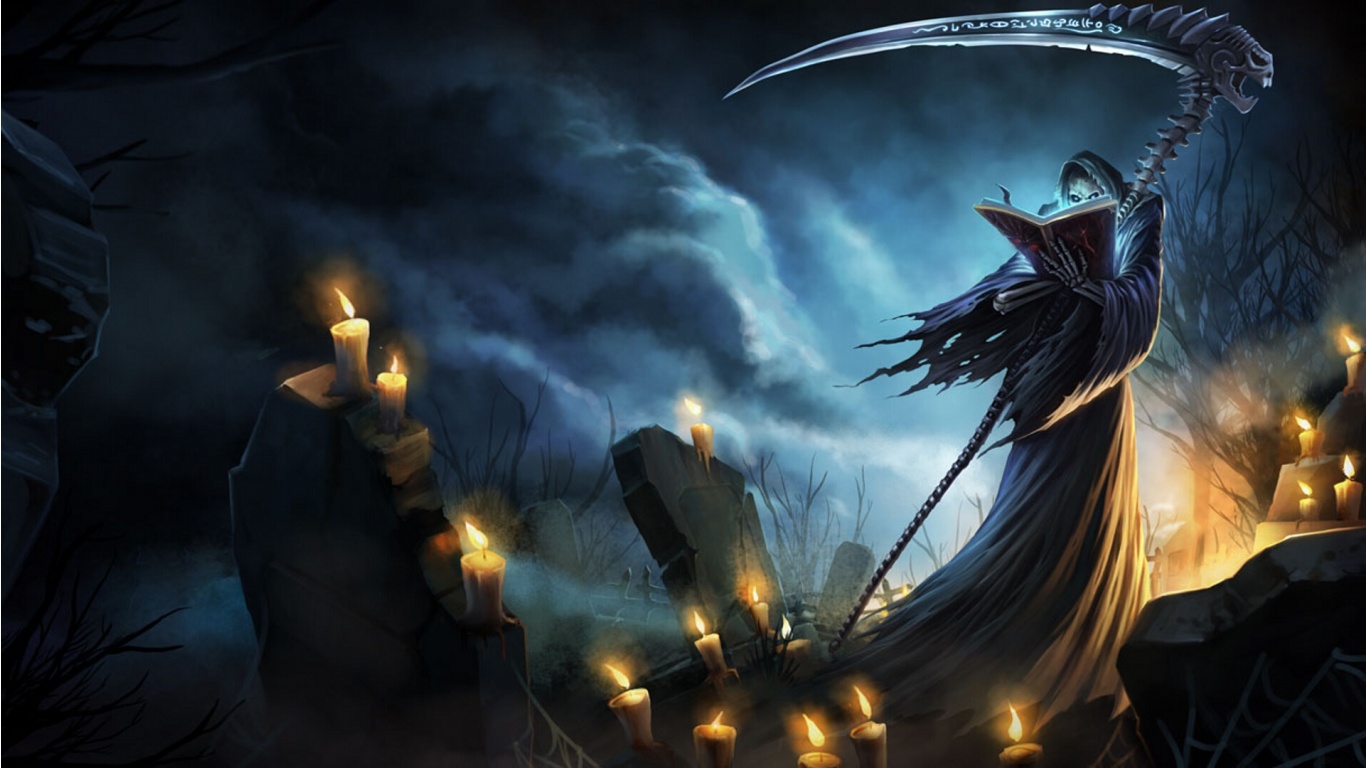 karthus wallpaper,action adventure game,cg artwork,demon,pc game,dragon