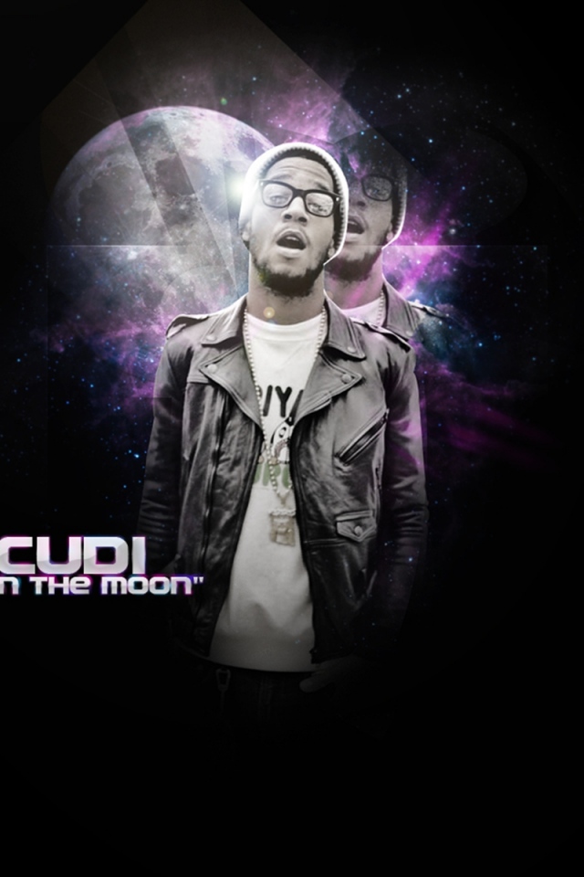 kid cudi fondo de pantalla para iphone,diseño gráfico,póster,fuente,ilustración,oscuridad