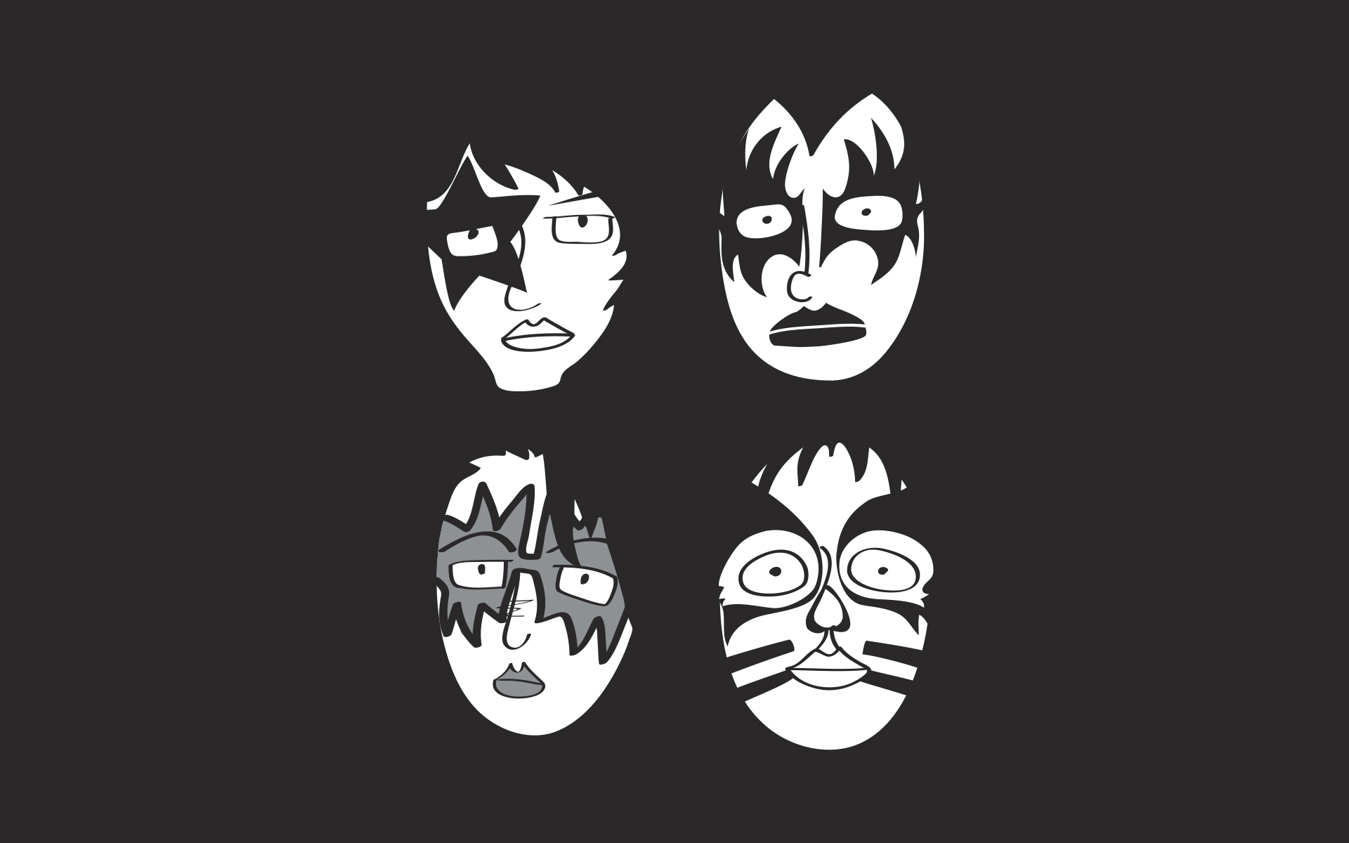 cartoon kiss wallpaper,cartoon,black and white,font,illustration,animation