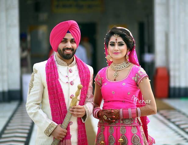 punjabi couple marié fond d'écran,rose,tradition,sari,un événement,temple