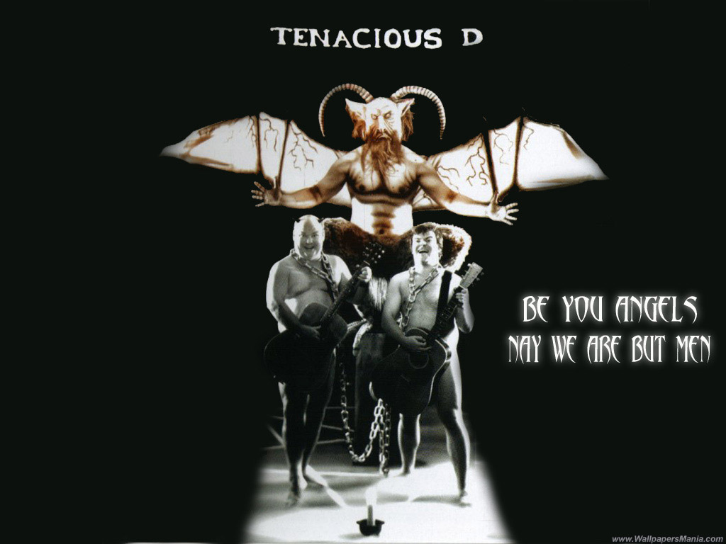 tenacious d wallpaper,graphic design,font,album cover,photography,fictional character