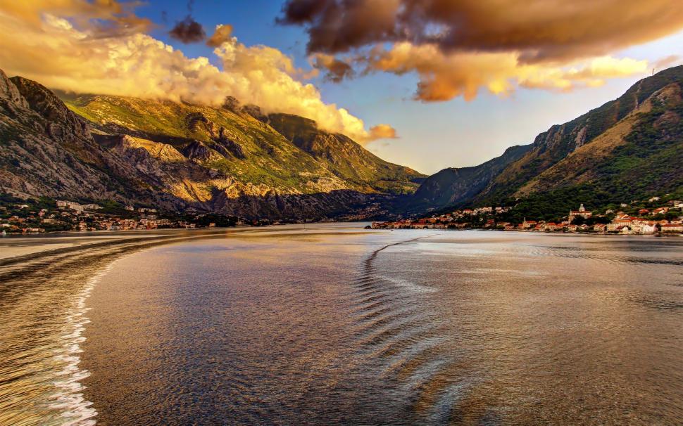 montenegro wallpaper,natural landscape,nature,body of water,sky,mountain