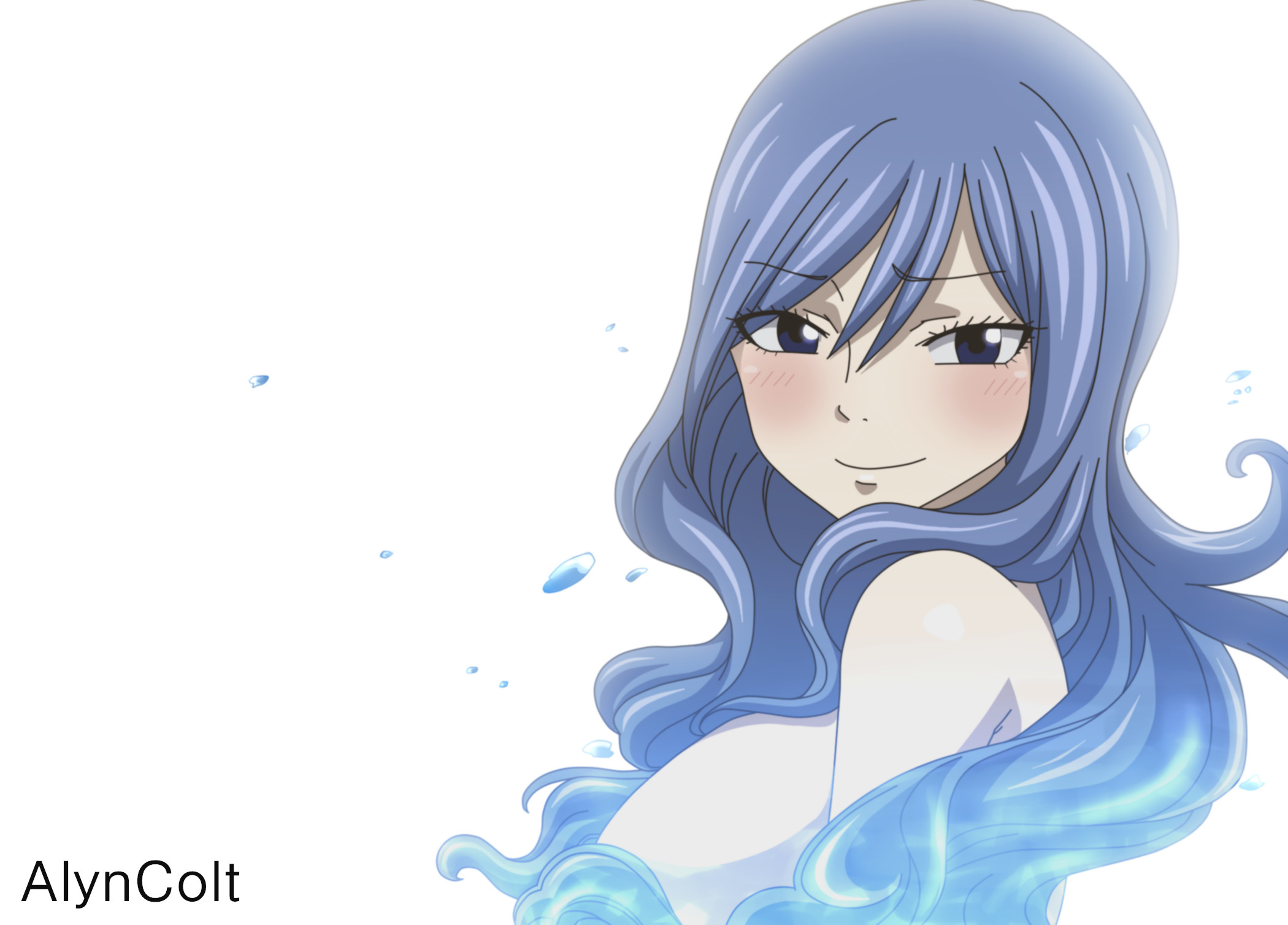 juvia lockser wallpaper,hair,cartoon,anime,hairstyle,long hair