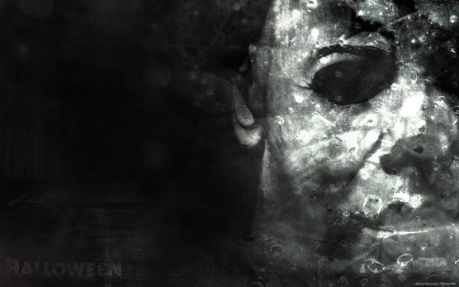 halloween michael myers wallpaper,face,black,white,black and white,monochrome photography