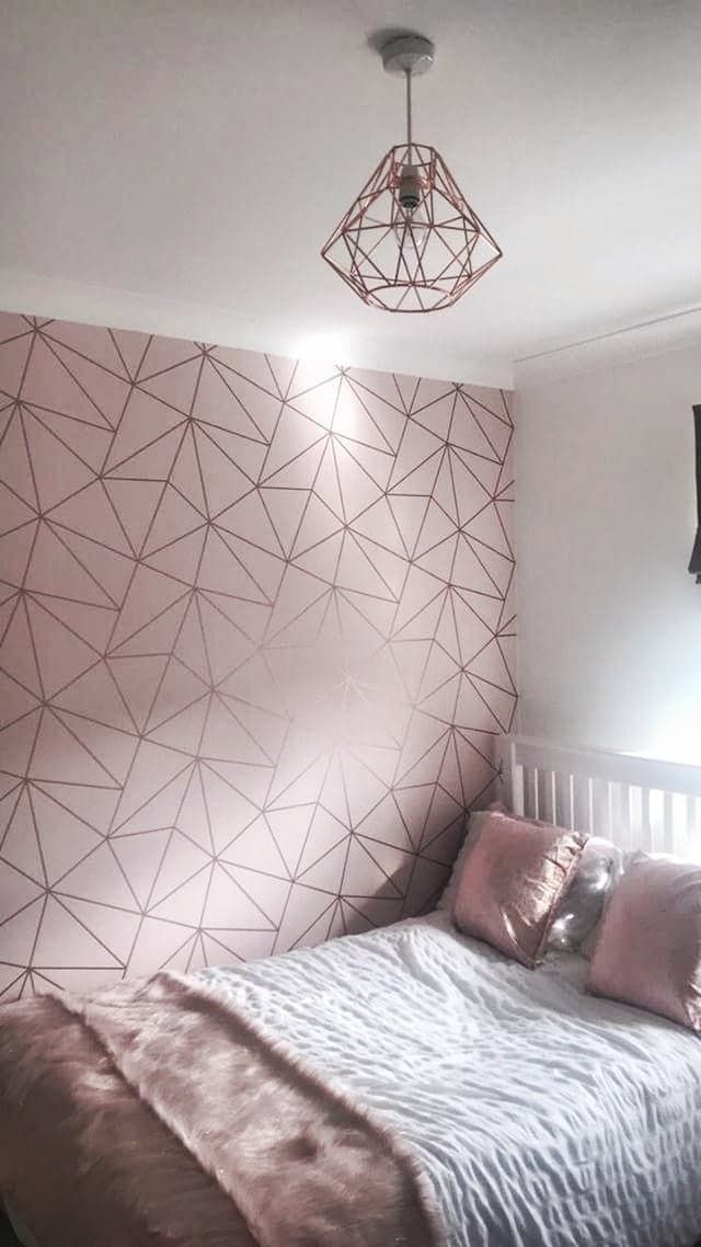 Rose Gold Wallpaper Bedroom WallpaperUse