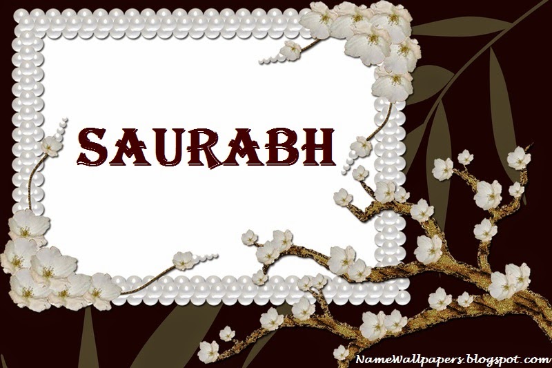 carta da parati nome saurabh,testo,font,perla,illustrazione