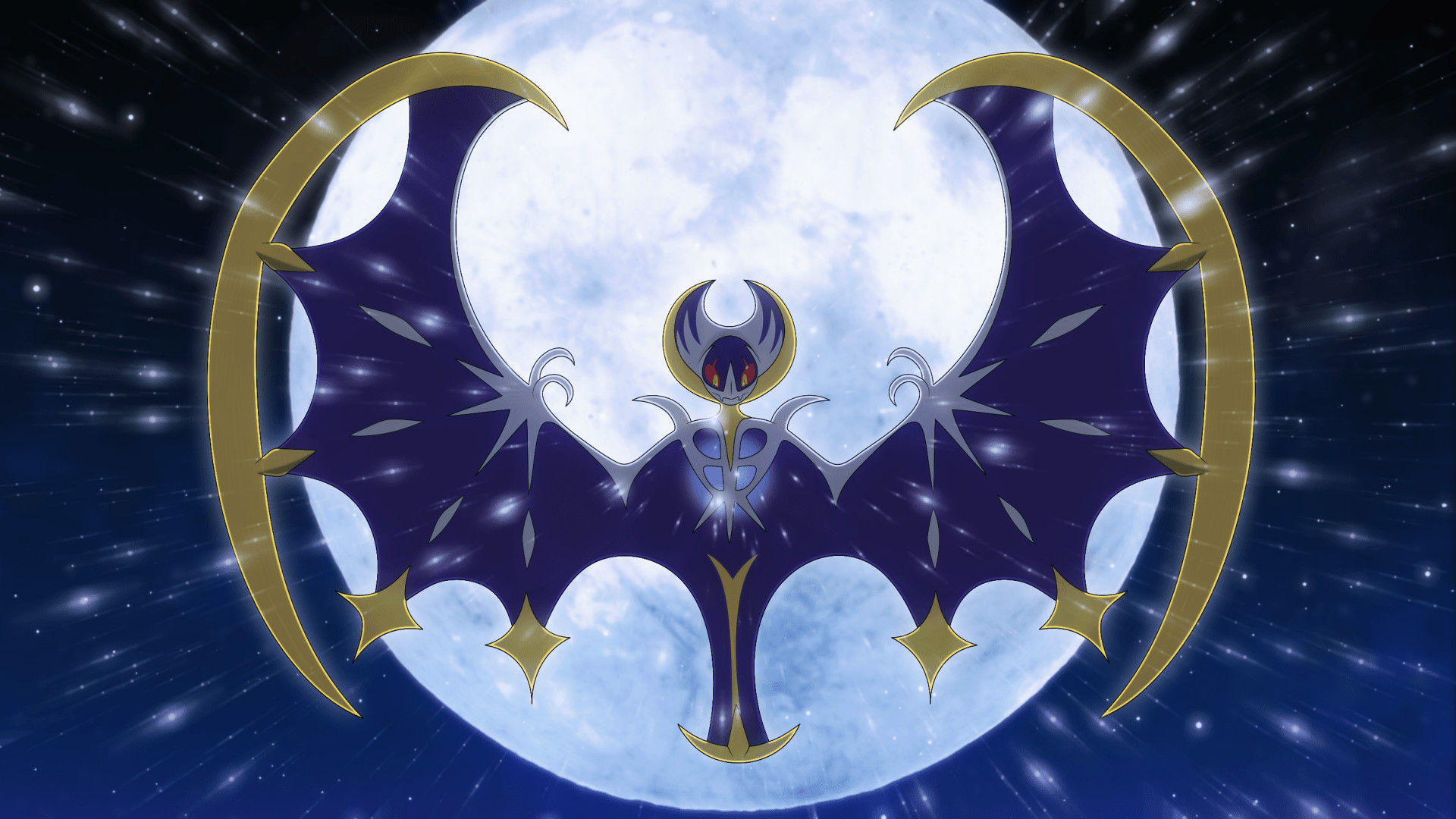 lunala wallpaper,space,illustration,graphics,fictional character,symmetry