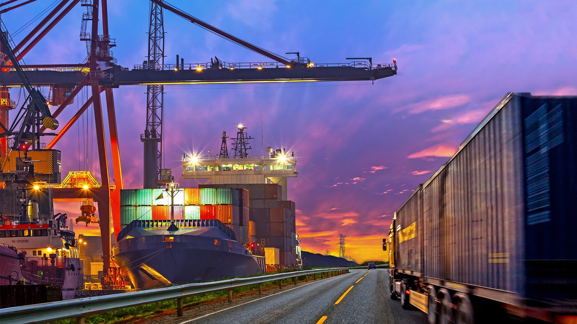 logistics wallpaper,transport,freight transport,sky,container ship,crane