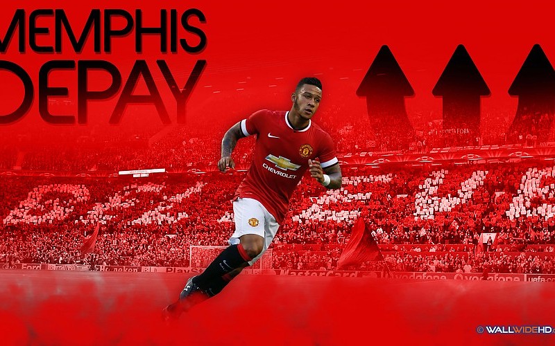 memphis depay wallpaper,football player,red,sports,player,font