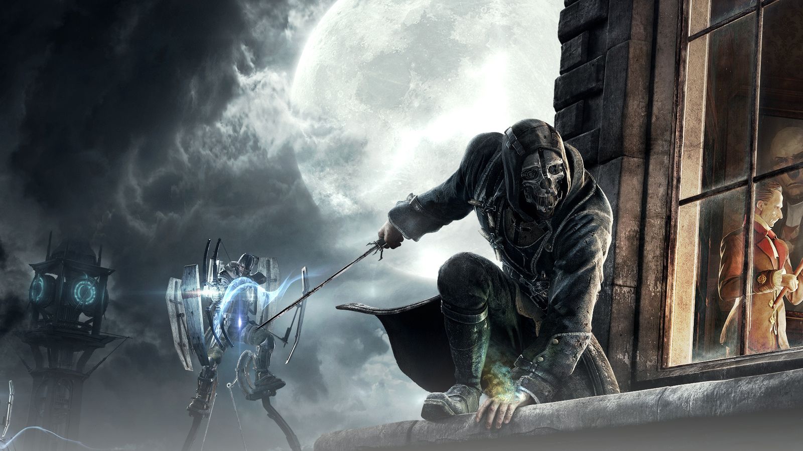 corvo wallpaper,action adventure game,pc game,cg artwork,adventure game,digital compositing