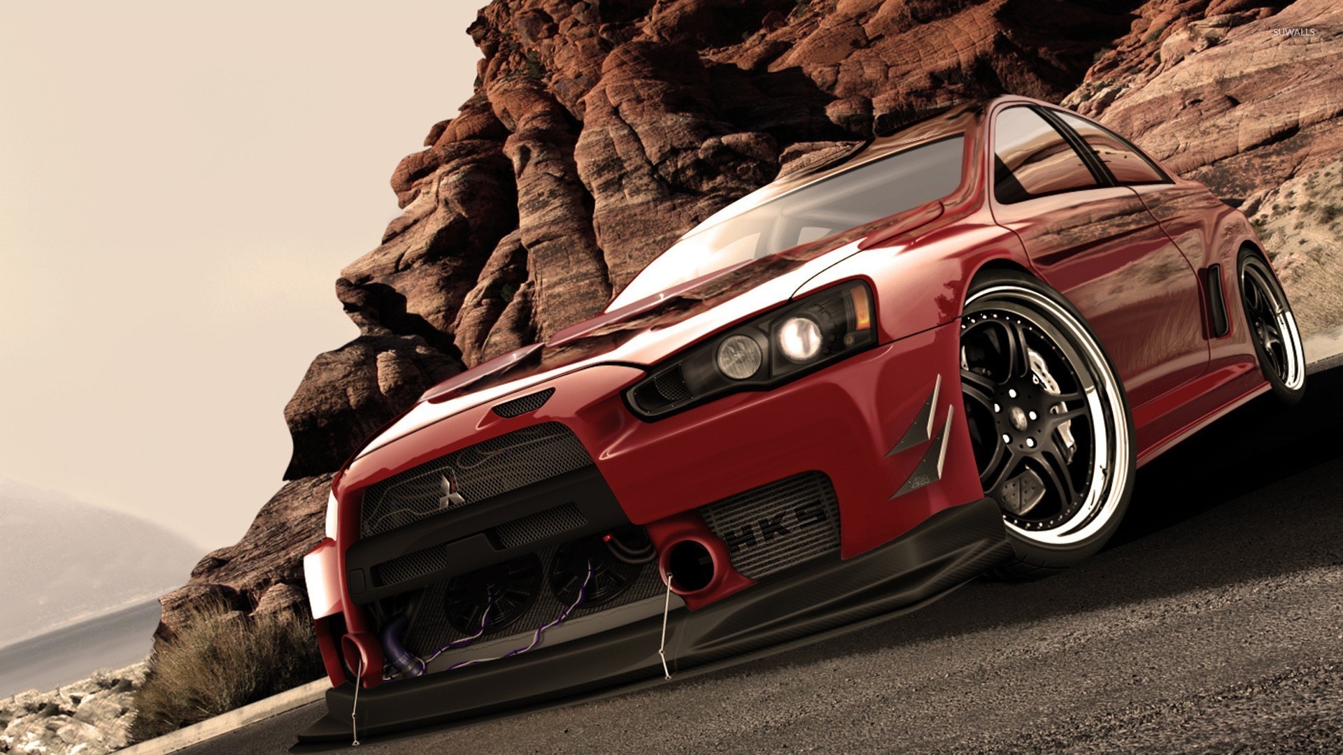 lancer evolution wallpaper,land vehicle,vehicle,car,sports car,automotive design