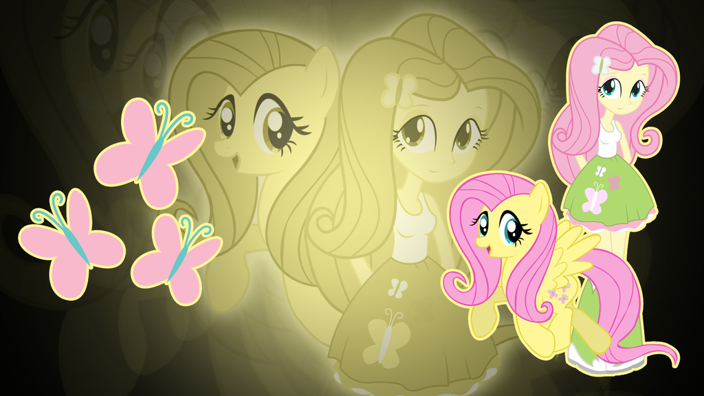 fluttershy wallpaper,cartoon,pink,illustration,pony,animation