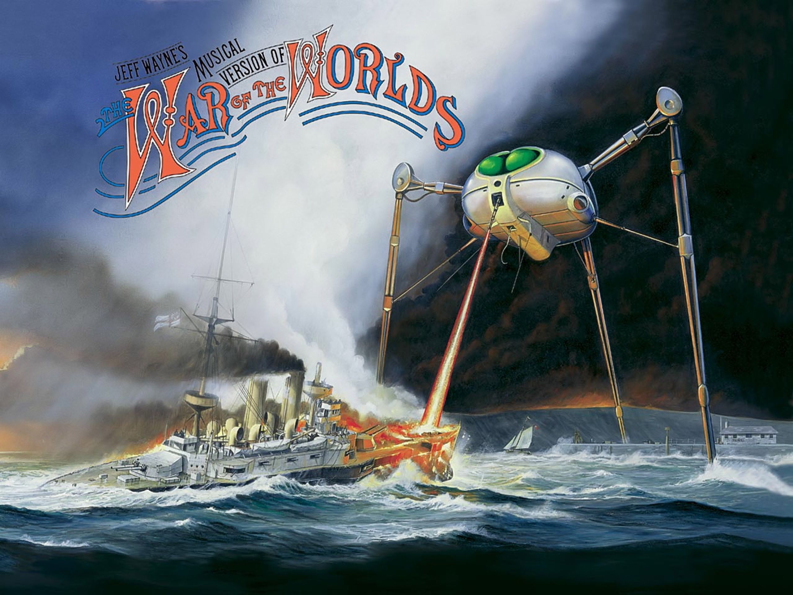 war of the worlds wallpaper,vehicle,watercraft,ship,boat,naval architecture